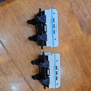 2 Vintage Bullet Train Cars Miniature